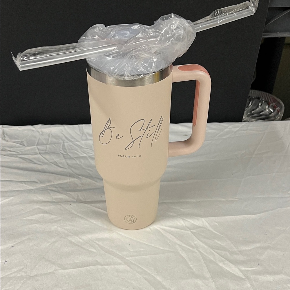 Be Still Insulated Tumbler - Cream